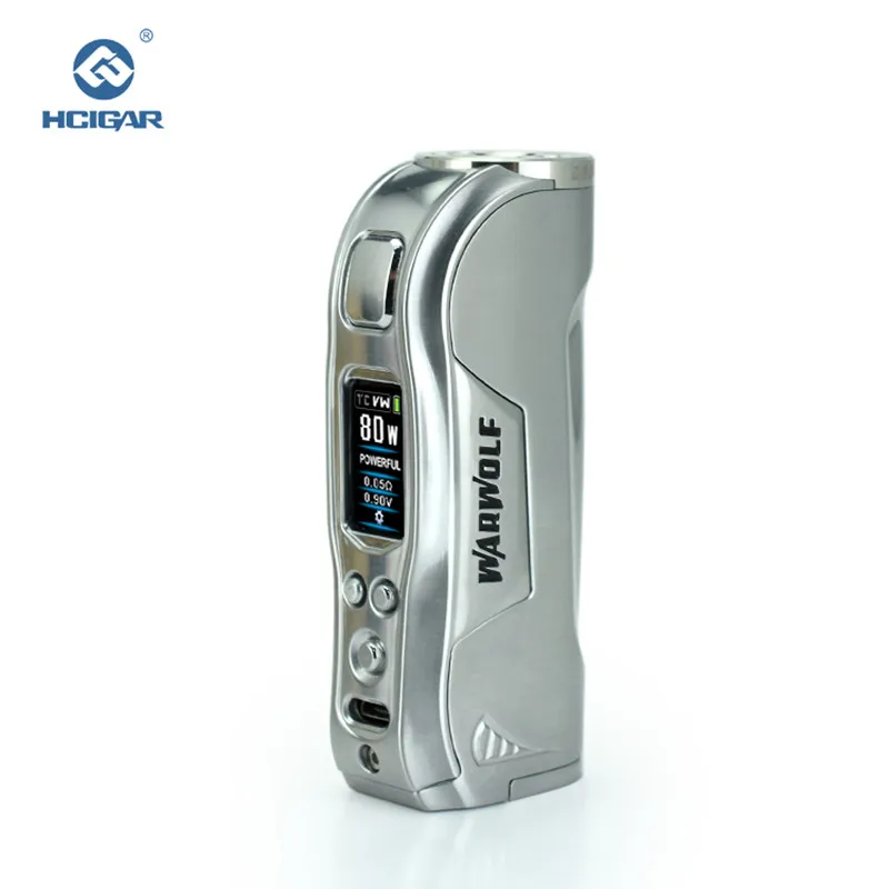  Original HCIGAR Warwolf vape Mod Output 1-80w WATT and TEMP mode Vaporizer Powered 18650 Battery El