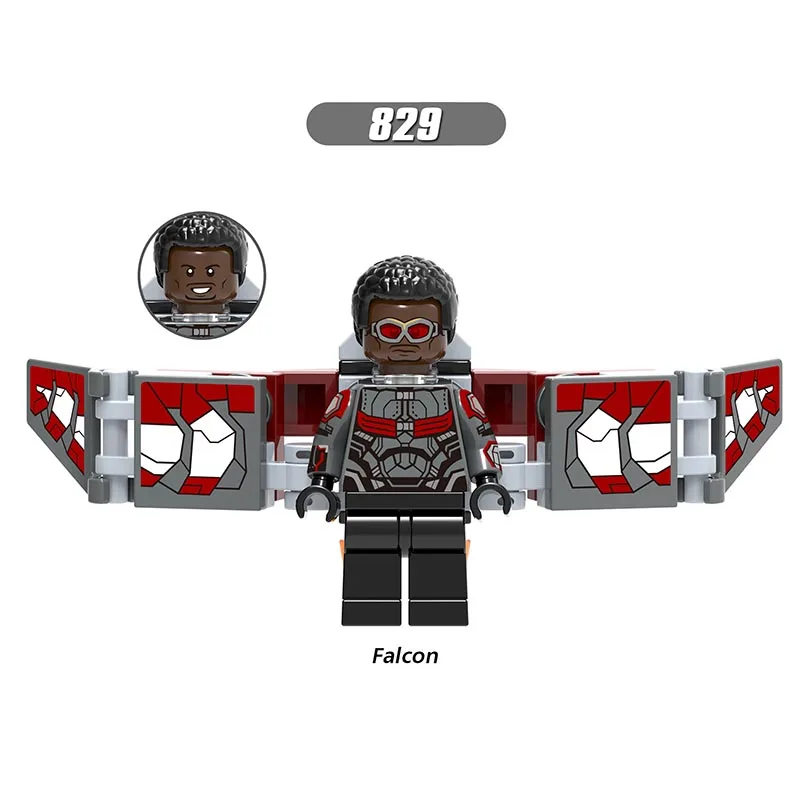 

Single Sale LegoINGlys Super Heroes Avengers 3 Infinity Mini Figures Faicon Bricks Building Blocks Children Gift BoysToys X0187