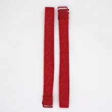 1.5 см ширина Нескользящие бюстгальтер ремни женщины Регулируемый эластичный бюстгальтер ремешок с металлическими зажимами Нижнее бельё аксессуары