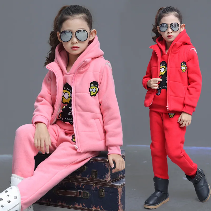 

When cold weather girl need warm clothes 3 PCS have 3 kinds of color optional fashion style