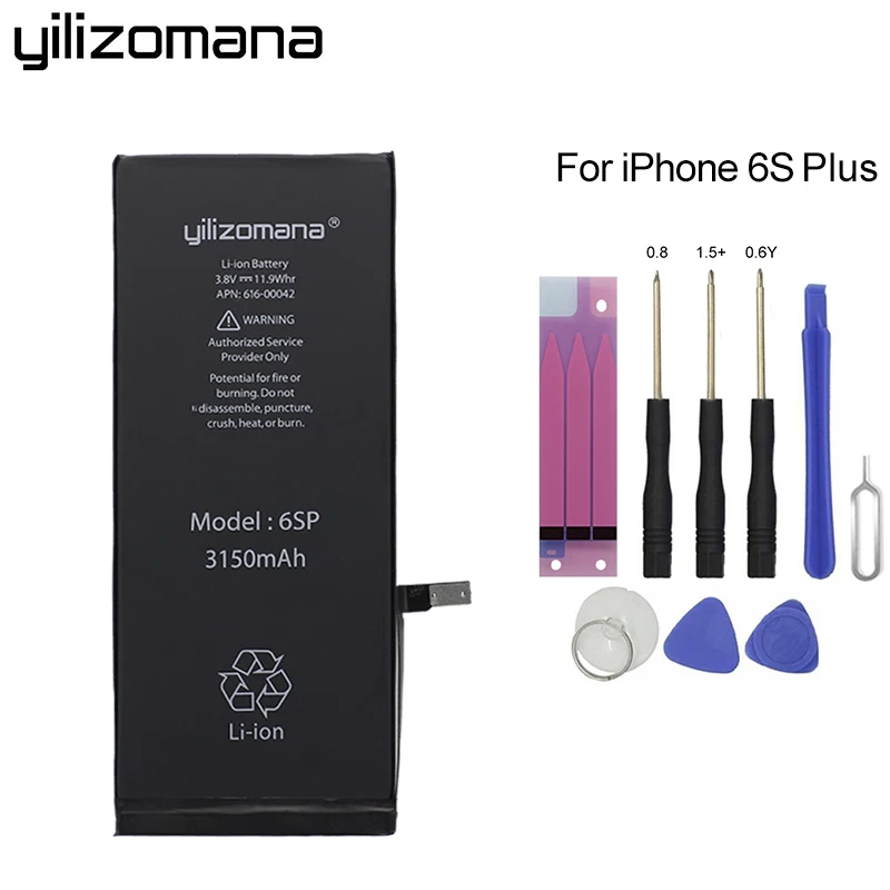 

YILIZOMANA Original Replacement Phone Battery For Apple iPhone 6S Plus 6SPlus 6s Plus High Capacity 3150mAh Li-ion Batteries