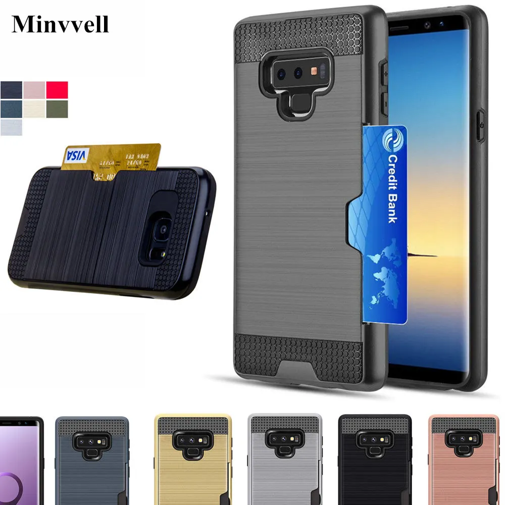 Противоударный Гибридный чехол для Samsung A3 A5 A7 2017 J5 J7 Prime с держателем карт J4 J6 J8 A6 A8