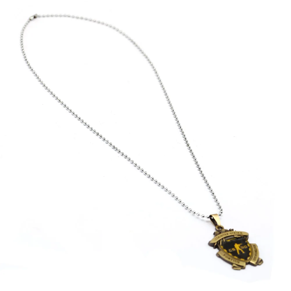 Игра CS GO Медаль Брелок Металлический Кулон ожерелье счетчик Страйк CSGO брелок для мужчин ювелирные изделия вентиляторы подарок сувенир для женщин чокер llavero