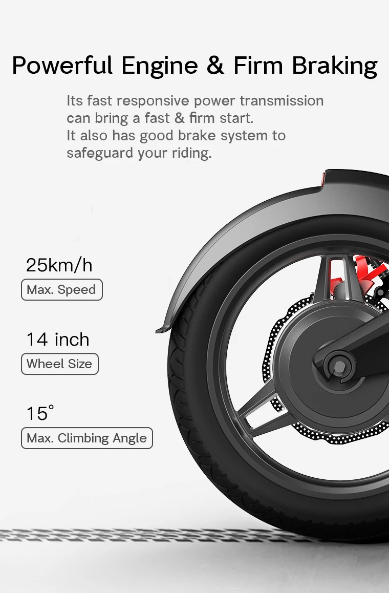 Discount 14inch electric scooter 36V7.8AH hidden lithium battery 350w high speed Mini adult folding electric ebik  smart travel men women 4