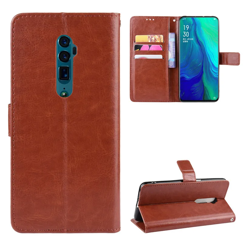 Luxury Leather Flip Wallet Phone Case with Stand Function and Card Holder
