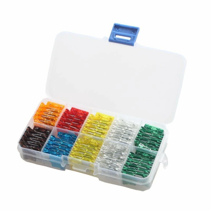 100X Auto Car Truck Micro Mini Blade Fuse 7.5/10/15/20/25/30A Amp Assortment Kit