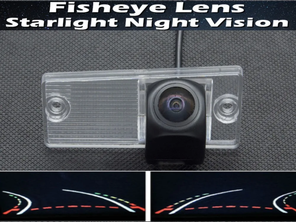 

1080P Fisheye Trajectory Tracks Car Rear view Camera for Kia Cerato RIO 2003 2004 2005 2006 2007 2008 2009 2010 2012 Car Camera