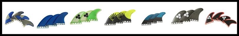 Surf FCSII fins Tri fin set G3/G5/G7/K2.1 Fibreglass Honeycomb Carbon free shipping