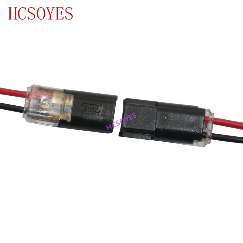 

10pcs 2 Pin Way Spring Scotch Lock Connector 24-18AWG Wire for LED Strip Quick Splice Connector Cable Crimp Terminal Blocks Set