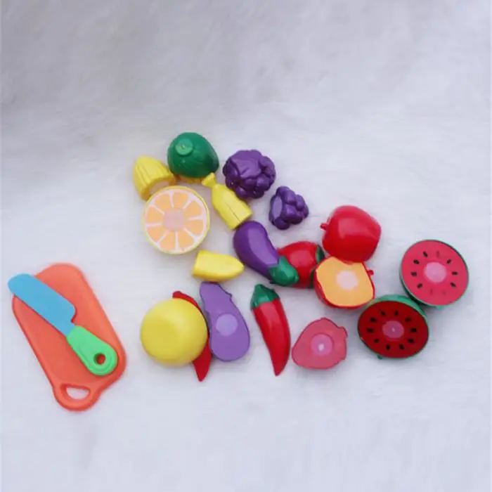 Горячая дизайн Кухня Еда Играть Игрушка резка фрукты овощи Нож для детей отличный подарок 88