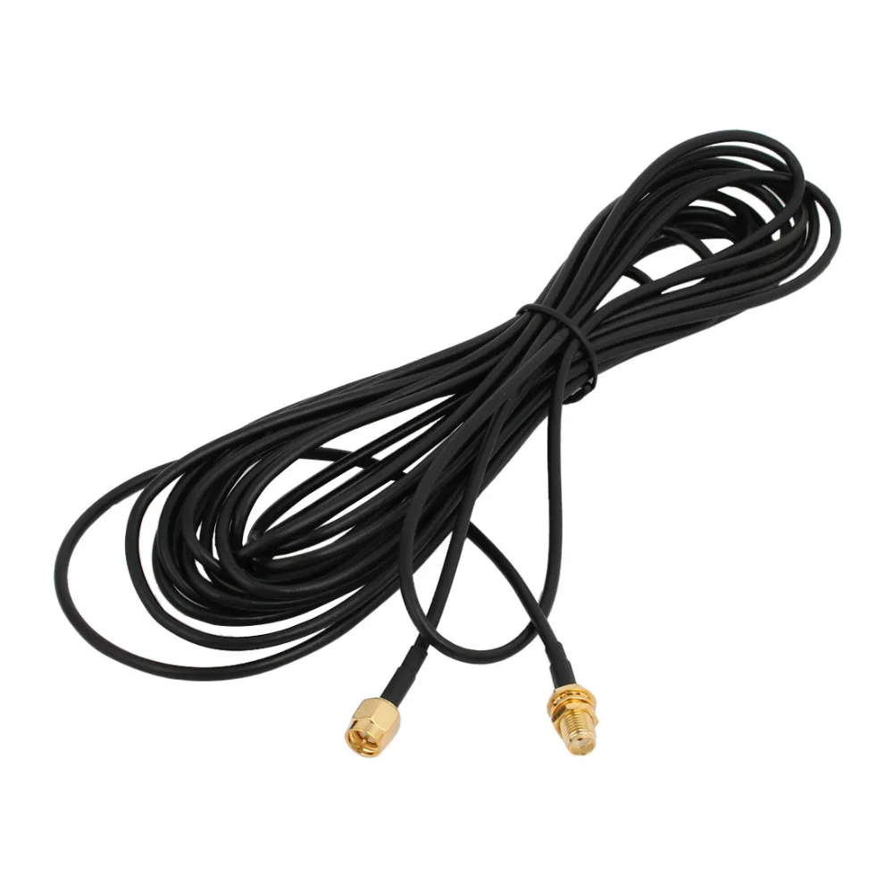 

UXCELL New Arrival 6M/19.7ft 50 Ohm SMA Male to Female RG174 Coaxial Antenna Cable Extension Connector Adapter High Quality