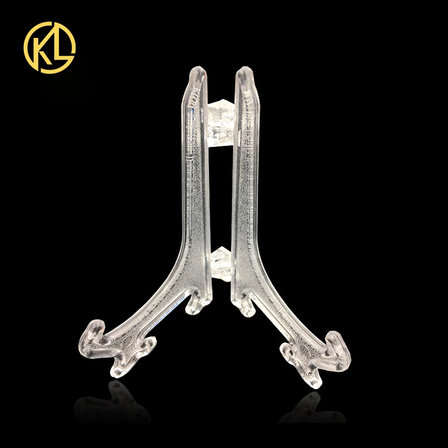 

KL 10cm Cheap Plastic Display Stand for Gold Plated Banknote Good Selling