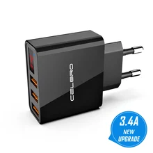 3.4A 3 порта Usb настенное зарядное светодиодный дисплей мульти USB зарядное устройство адаптер Путешествия домашний телефон зарядное устройство США ЕС штекер для Iphone Xiaomi