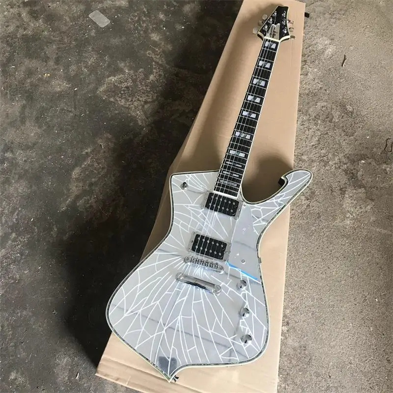 

High Quality Factory Customized Paul Stanley Mirror Electric Guitar Crack Luzhen Shell Edge
