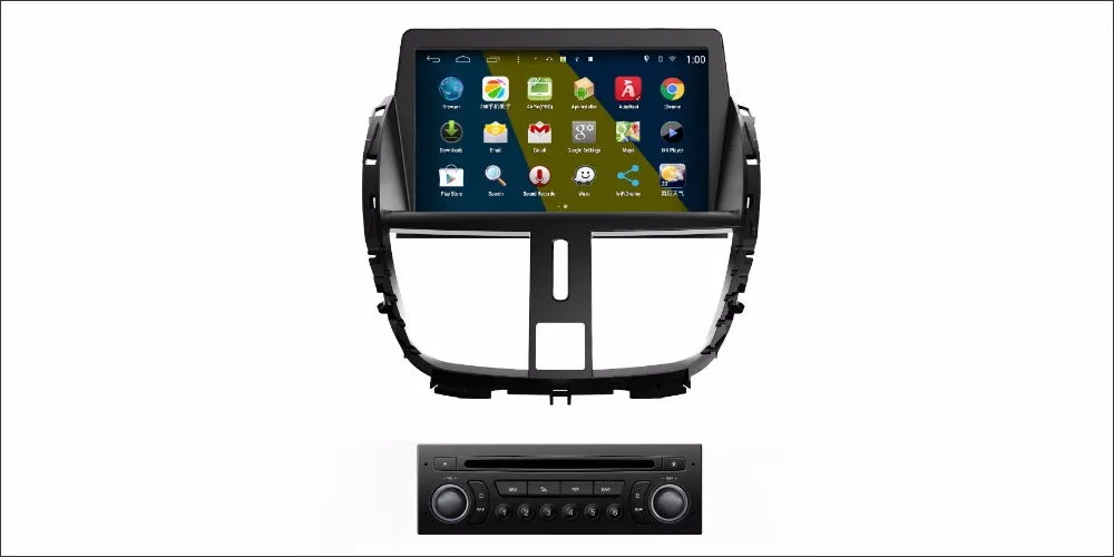 YESSUN для peugeot 207/206+ 2009~ 2013-Автомобильный Android мультимедийный радио CD dvd-плеер gps Navi карта навигации Аудио Видео Стерео