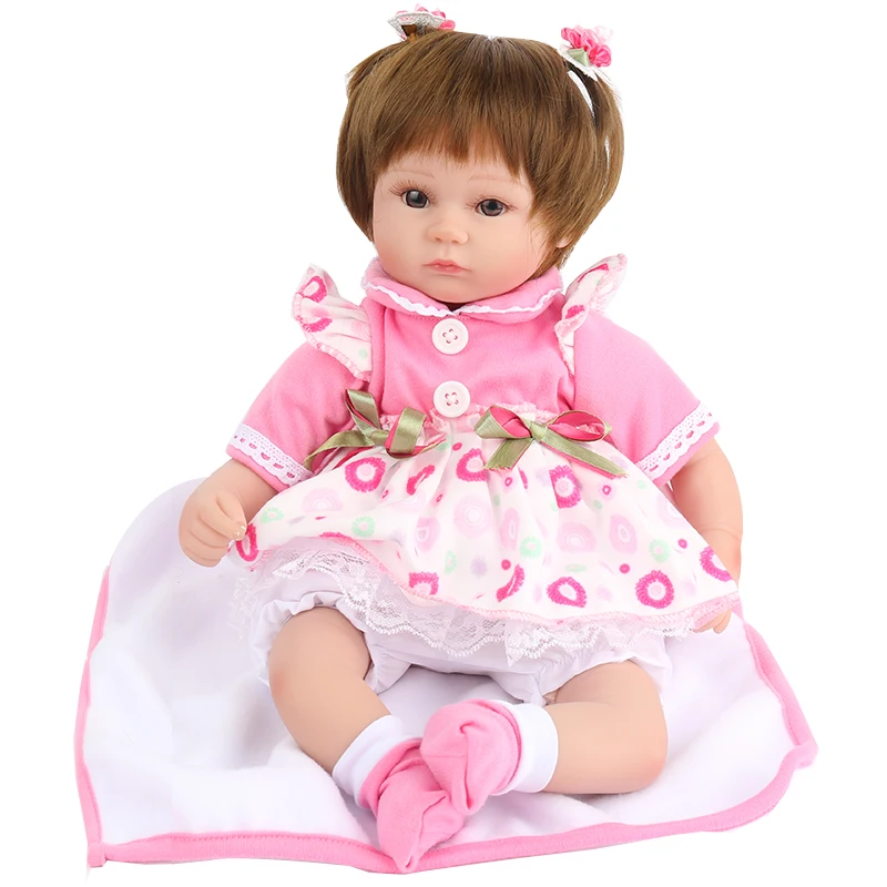 

NPK Doll Reborn Baby 45cm Soft Silicon Baby Alive Toys For Girl Wholesale 16 inch Babies Promotion Cheap Hot Realistic Gift