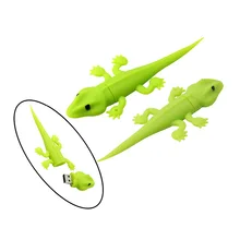 Зеленая ящерица Хамелеон мультфильм животных USB флеш-накопитель 4 ГБ 8 ГБ карта памяти для хранения большого пальца флешки Ключ U диск креативный подарок