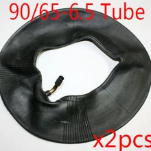 2шт 90/65-6,5 скутер внутренняя трубка с изогнутым клапаном