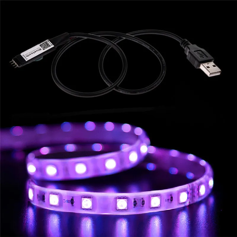 LAIDEYI Супер Мини светодиодный контроллер Bluetooth для светодиодной ленты USB LED RBG