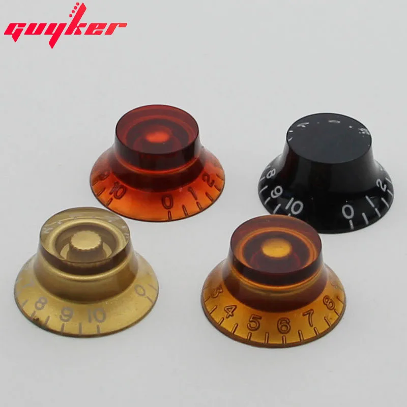 

Amber Bell Hat Knobs Electric Guitar Knob In Four Colors