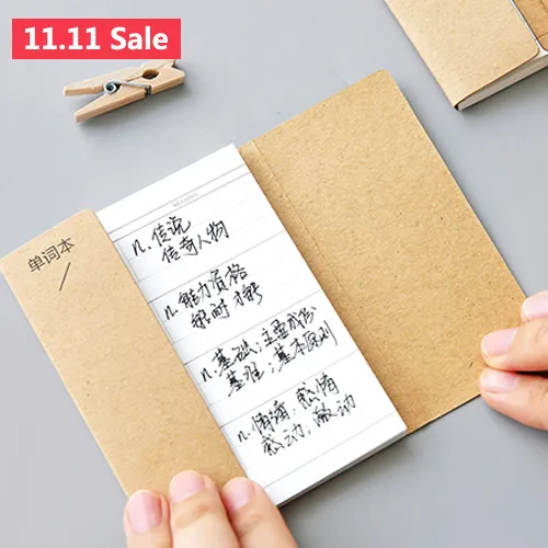 

1 Pcs Creative Simple Style English Word Coil Book Vocabulary Notebook Word Diary Notepad Hand Memo Book Notebook for Gifts