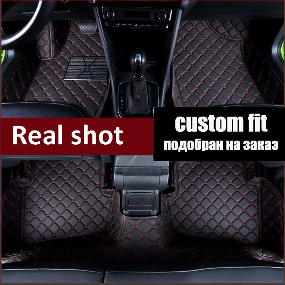 

Car floor mats for Mercedes Benz A B180 C200 E260 CLA G GLK300 ML leather Anti-slip car-styling carpet liner