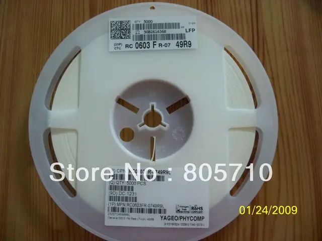 Резистор rc0805fr 0749r9l