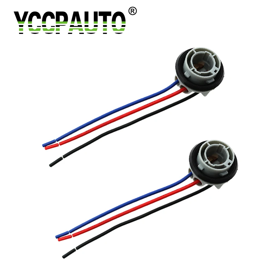 

HYZHAUTO ba15s ba15d p21w p21/5w Socket Holder Adapter Harness Connector 1156 1157 Lights Wiring Extend 2PCS