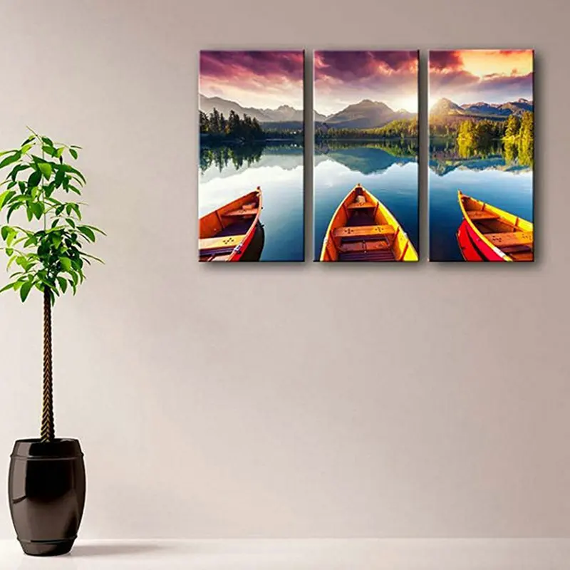 

5D DIY Diamond Painting Cross Stitch Kits full square Diamond Embroidery rhinestone Mosaic boat scenery icon handmade Needlework