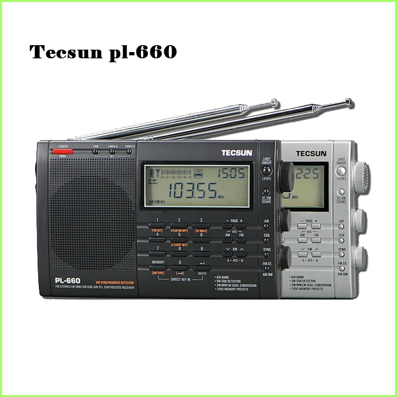 Радиоприемник TECSUN 100% новый PLL SSB VHF AIR Band FM/MW/SW/LW многодиапазонный Двойное