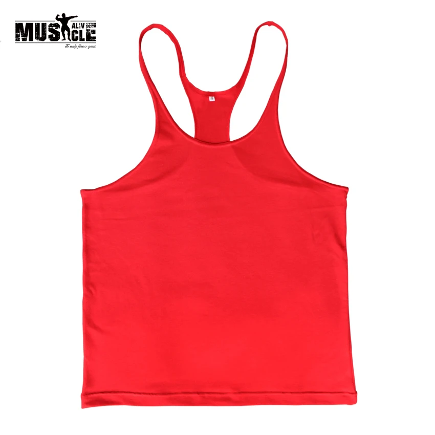 Men Plain Sleeveless Bodybuilding Tank Top Gym Fitness Singlet Muscle T-Shirt