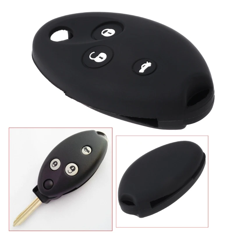 

For Citroen C5 C8 Picasso Xsara Berlingo Skin Holder Protector 3 Button Silicone Car Remote Key Fob Shell Cover Case