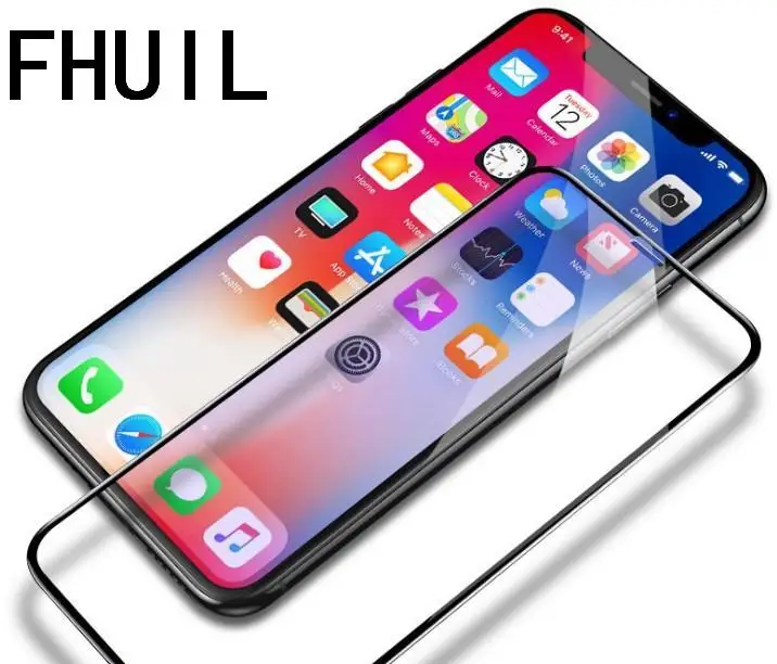 

hot 6D 9H hardness Screen Protector Tempered Glass Full Cover Film Curved Edge high quality full cover for iphone X 6 6S 7 8plus