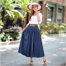 Летние longSkirts женские на элегантных кнопках Высокая талия юбка женский плиссированные юбки плюс Размеры S-6XL