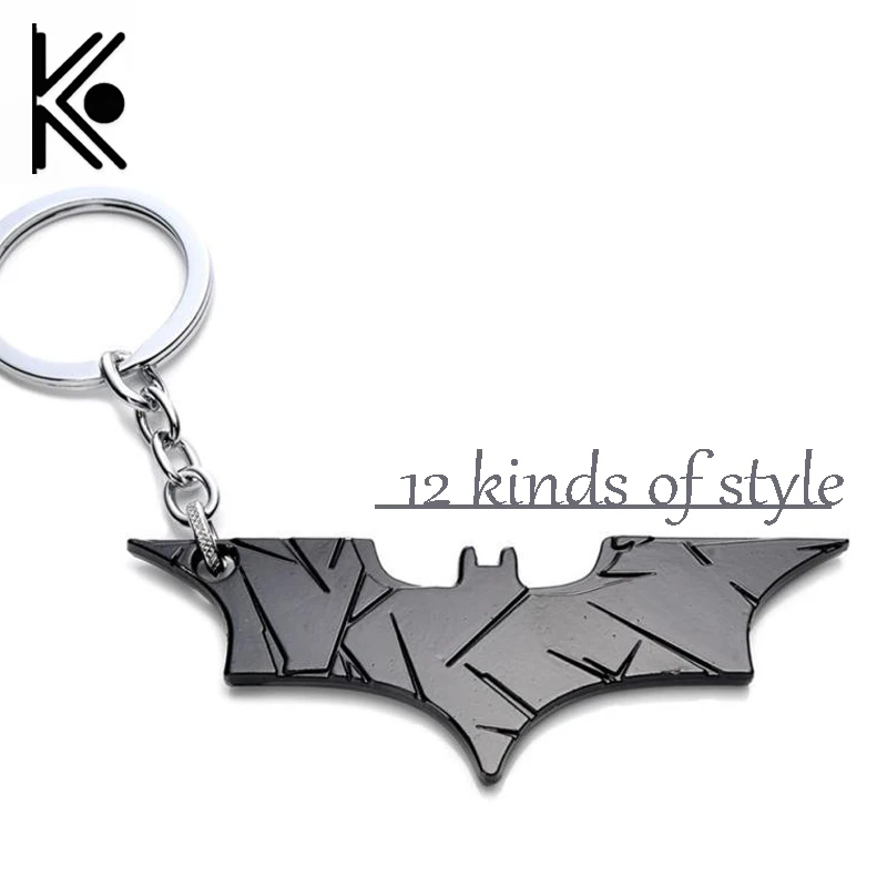 

12 style DC jewelry Superhero Batman Keychain Batman bottle opener pendant Superman key chain Comic Figure Accessories Key Rings