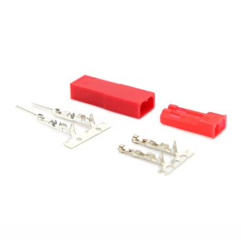 

50pcs/lot JST Male Female Terminal Connection Socket 2 Line Red
