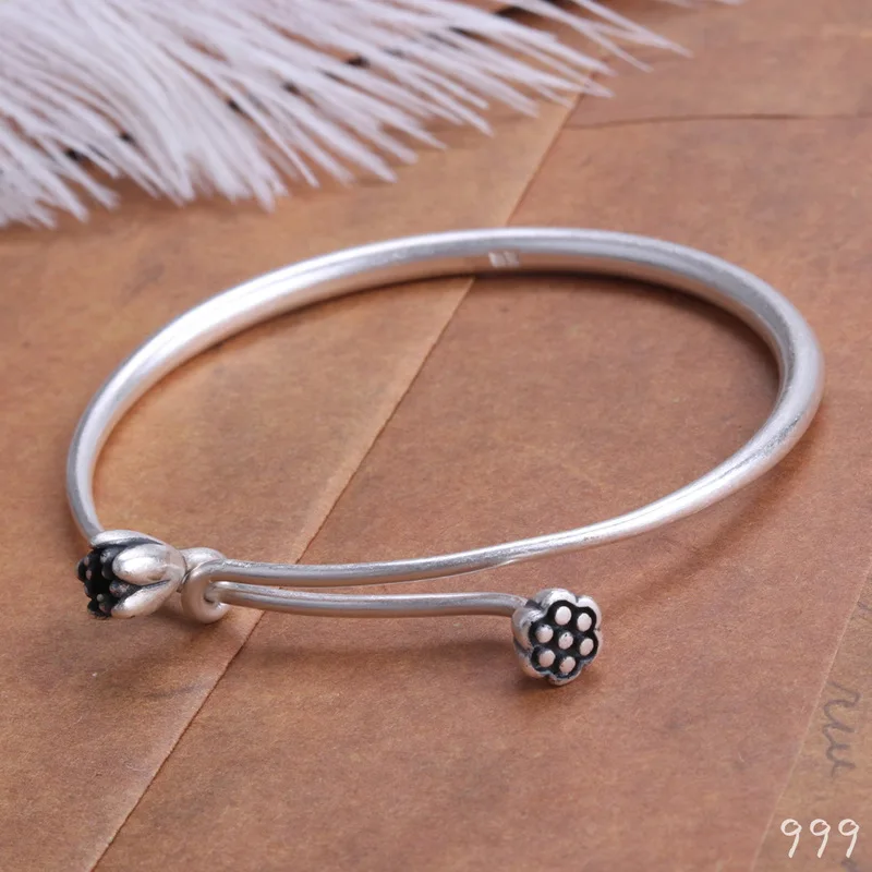 

Jade Bangle To Restore Ancient Ways The Lotus Open Hand Bracelet Wholesale Manufacturers Selling Diy Semi-finished Products