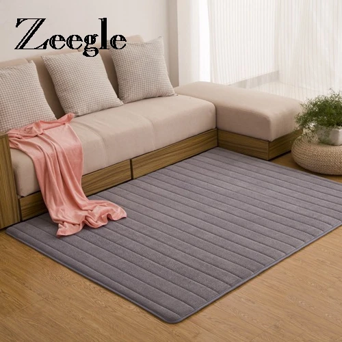 Zeegle الذاكرة رغوة الإسفنج لينة السجاد لغرفة المعيشة المضادة للانزلاق الحمام المطبخ البساط ماصة غرفة نوم الحصير أريكة الجدول حصيرة
