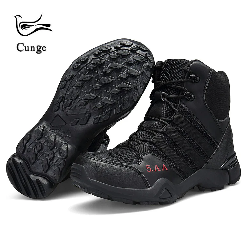 

Men's Military Boots Men's Special Forces Outdoor High Tactical Boots Breathable Desert Boots Men Outdoor Non-slip Hiking Boots