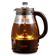 Чайник s чай m утолщенный стеклянный бытовой многофункциональный автоматический небольшой емкости черный чайник пивоварения умный