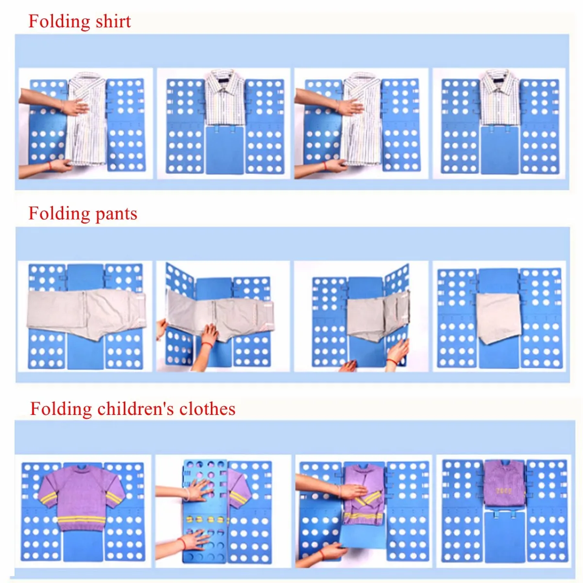 Clothes T-Shirt Folder Adult Magic Folding Board Flip Fold Laundry Organizer Folder Board