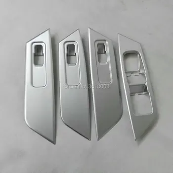 

For Skoda Kodiaq 2017 2018 Door Window Switch Cover Interior Armrest Lift Button Trim ABS Chrome Sticker Car styling Accessories