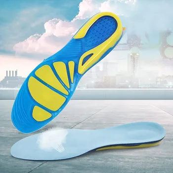 

Heel spur running sport Insoles shock absorption pads arch orthopedic insole silicon Gel Insoles foot care for plantar fasciitis