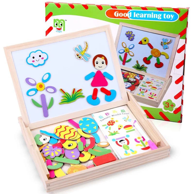 New Creative kids Drawing board Drawing toy DIY Puzzle ...