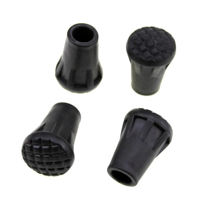 Outdoor boarded stick rod tip walking stick crutch Fitting Rod tip sleeve protective sleeve Round rubber wear-resistant feet02