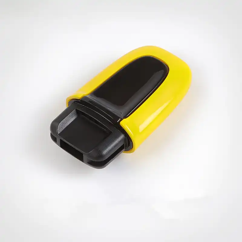 Yellow LIMBQS Start Passive keyless Enter Key Cover case for Porsche Macan Cayenne Panamera Start Stop Button Stickers Entry Box Switch Cover