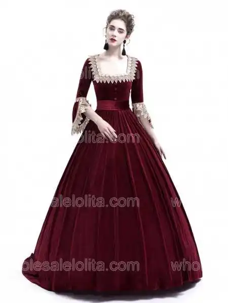 wine-red-velvet-marie-antoinette-queen-theatrical-victorian-dress2(1)