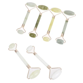 

NEW 1PCS Double Head Jade Roller Face Thin Massager face Beauty Tool 6Colors Face Massager Relaxation Jade Roller