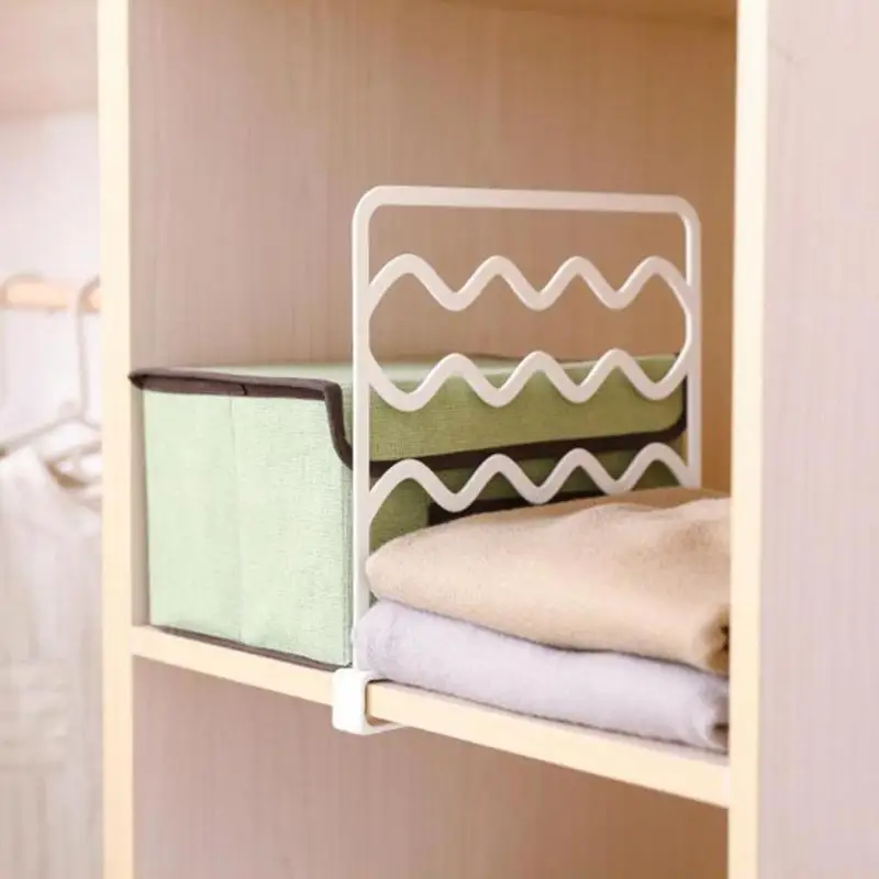 Creative Wardrobe Cabinet Partition Desktop Divider Storage Shelf Holder Kitchen Organizer Bedroom Closet Organizer Shelf