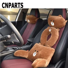 Cnparts Автомобильный подголовник подушка под поясницу Поддержка поясничная подушка для Citroen C5 C4 C3 Mini Cooper Защитные чехлы для сидений, сшитые специально для Opel Astra H G J Vectra C Saab
